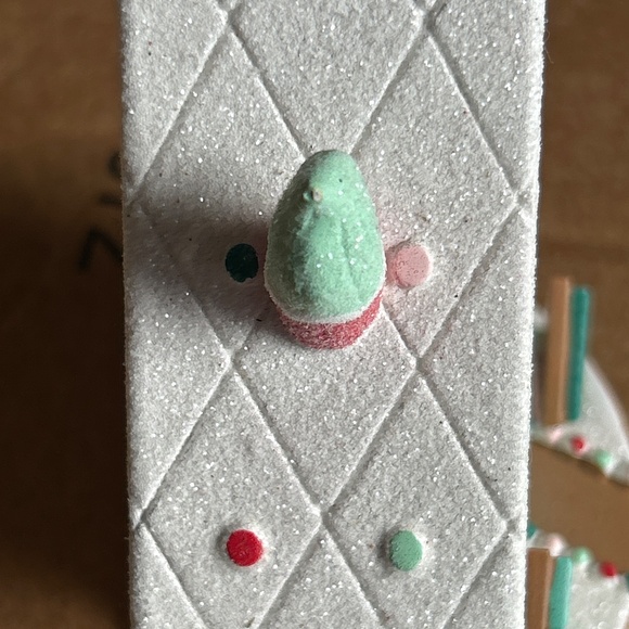 Hallmark 2022 Pink Gingerbread House Glitter Christmas Ornament - Picture 2 of 14